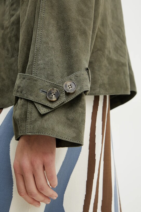 Weekend Max Mara geacă de piele 2515441051600 verde