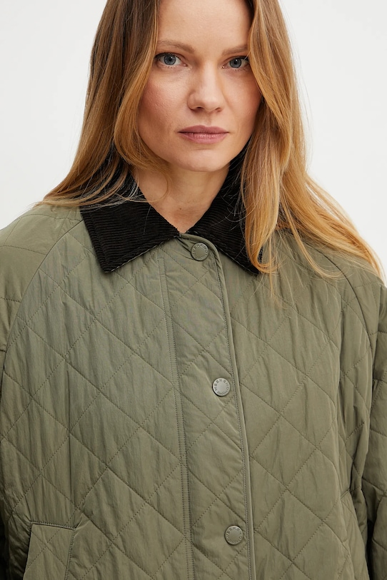 Weekend Max Mara kurtka z domieszką wełny zielony 2515481071600