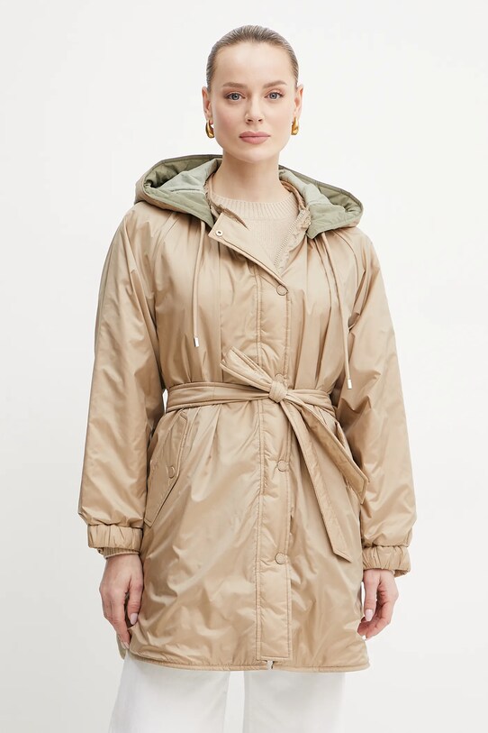 Weekend Max Mara kurtka dwustronna 2515491031600 beżowy SS25