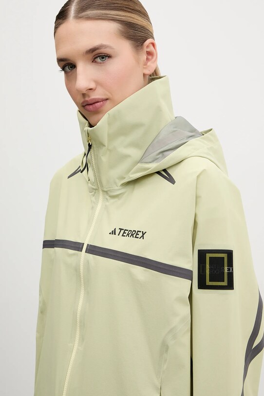 adidas TERREX geacă de ploaie x National Geographic bej JD5832