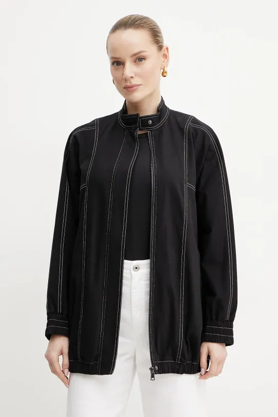 Max Mara Leisure geacă necaptusit negru 2516911018600