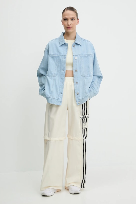adidas Originals geacă din denim Essential JD4753 albastru SS25