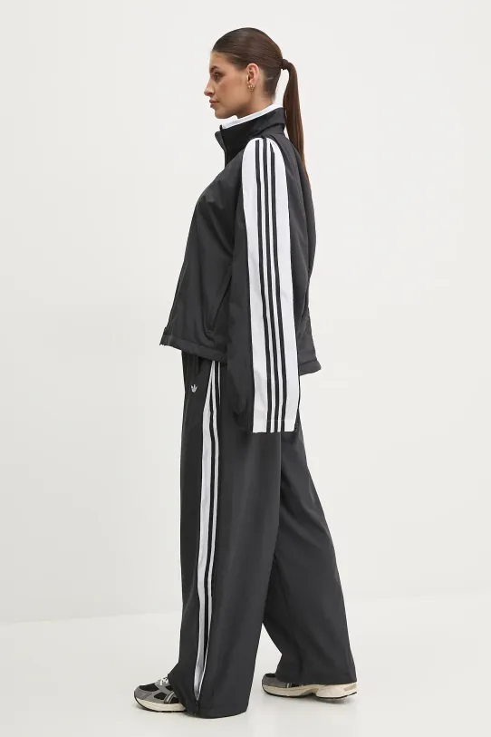 Bunda adidas Originals WOVEN TT ZIP JX9204 čierna SS25