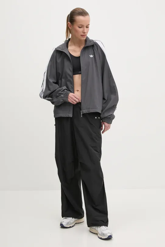 adidas Originals kurtka WOVEN TT ZIP JY8879 szary SS25