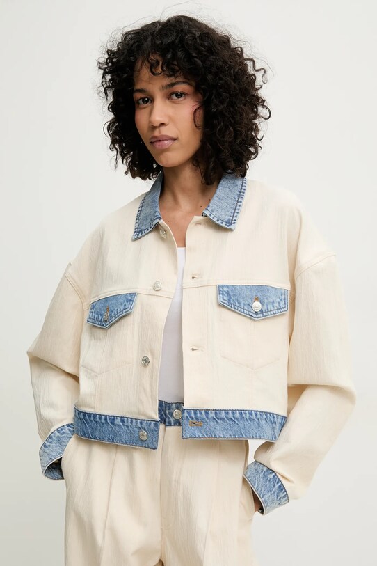Moschino Jeans geacă necaptusit bej 0509.3717