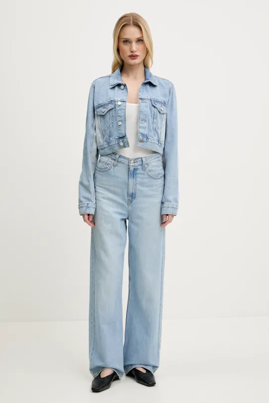 Rifľová bunda Moschino Jeans 0503.3719 modrá SS25