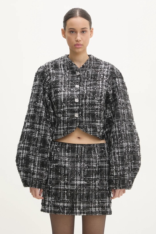 Rotate blazer Boucle fabric black 113908000