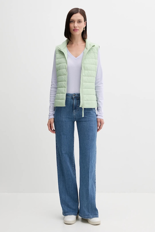 Αμάνικο μπουφάν United Colors of Benetton 2TWDDJ00V πράσινο AW25