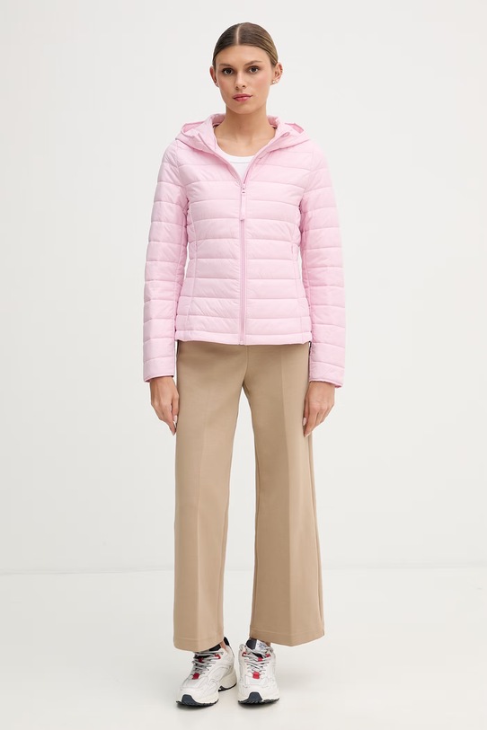 United Colors of Benetton kurtka przejściowa 2TWDDN07O różowy SS26