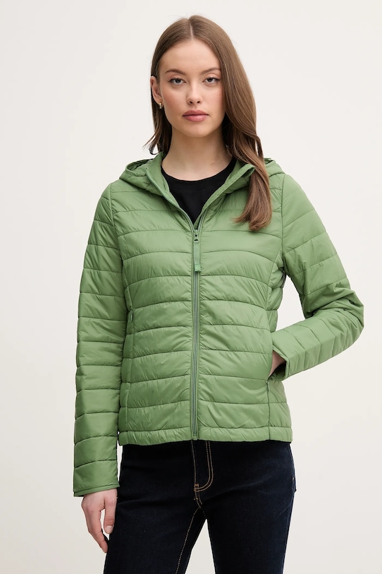 Bunda United Colors of Benetton jemné zateplenie zelená 2TWDDN07O