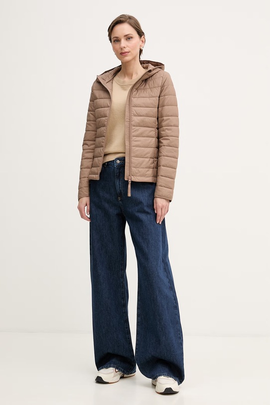 United Colors of Benetton kurtka przejściowa 2TWDDN07O brązowy SS26