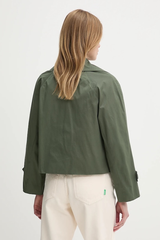 Îmbrăcăminte United Colors of Benetton sacou de bumbac 2RGCDW034 verde