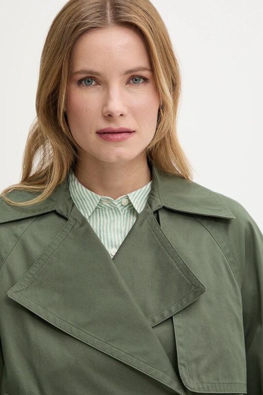 Хлопковая куртка United Colors of Benetton зелёный 2RGCDW034