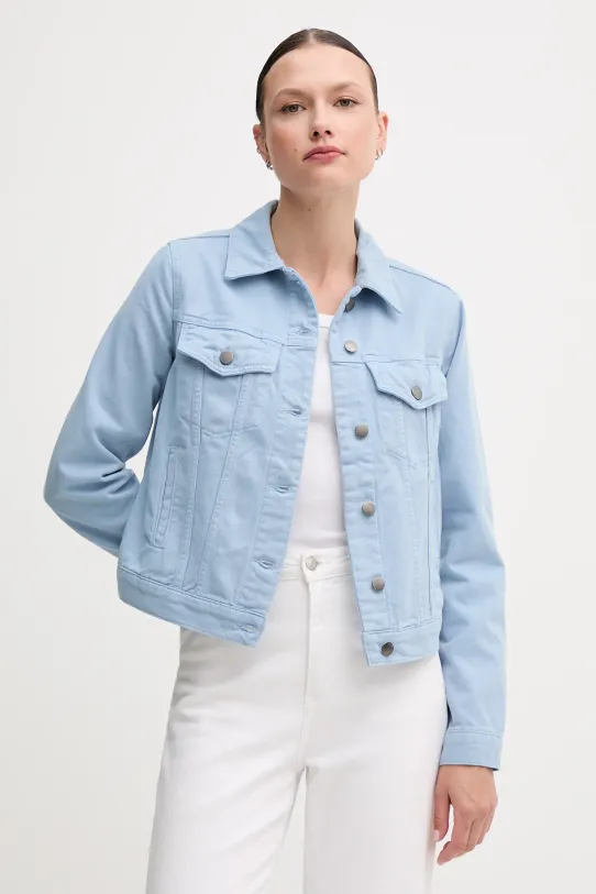 Bombažna jakna iz jeansa United Colors of Benetton Drugo modra 2RZVDN00N