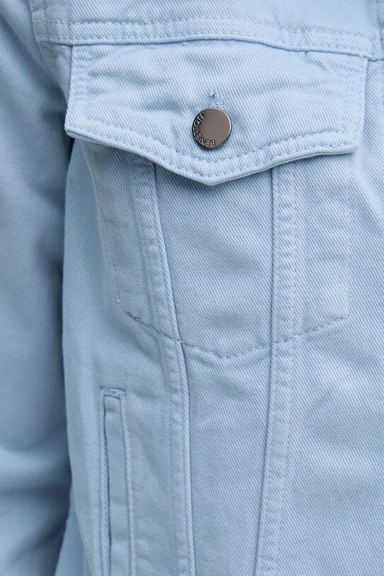 Bombažna jakna iz jeansa United Colors of Benetton 2RZVDN00N modra