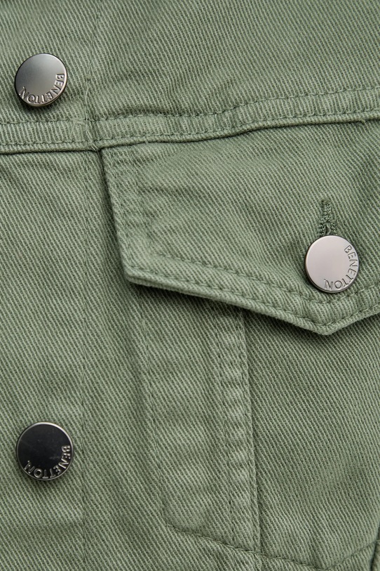 United Colors of Benetton giacca di jeans in cotone 2RZVDN00N verde
