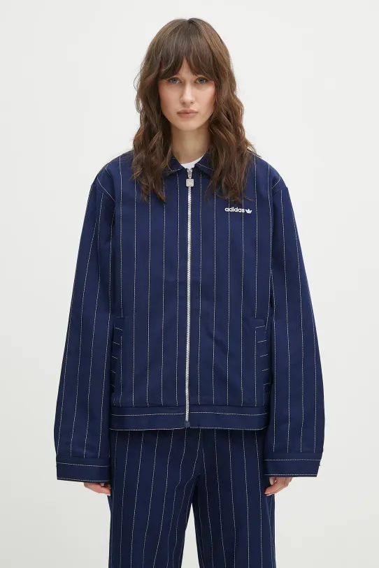 adidas Originals Pinstripe H Jacket bez kaptura granatowy JJ3477