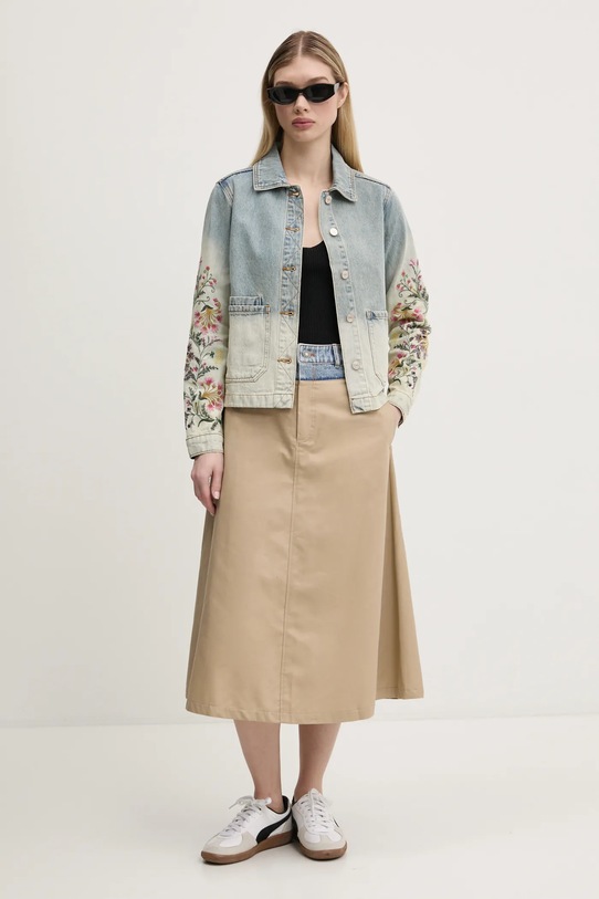 Desigual geaca jeans HOUSTON 25SWED06 albastru SS25