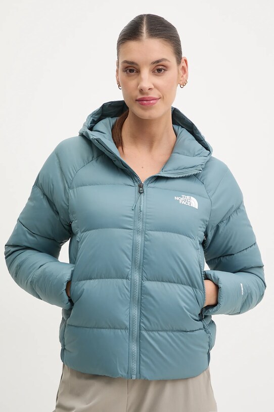 Pernata jakna The North Face Hyalite s kapuljačom plava NF0A3Y4R4221