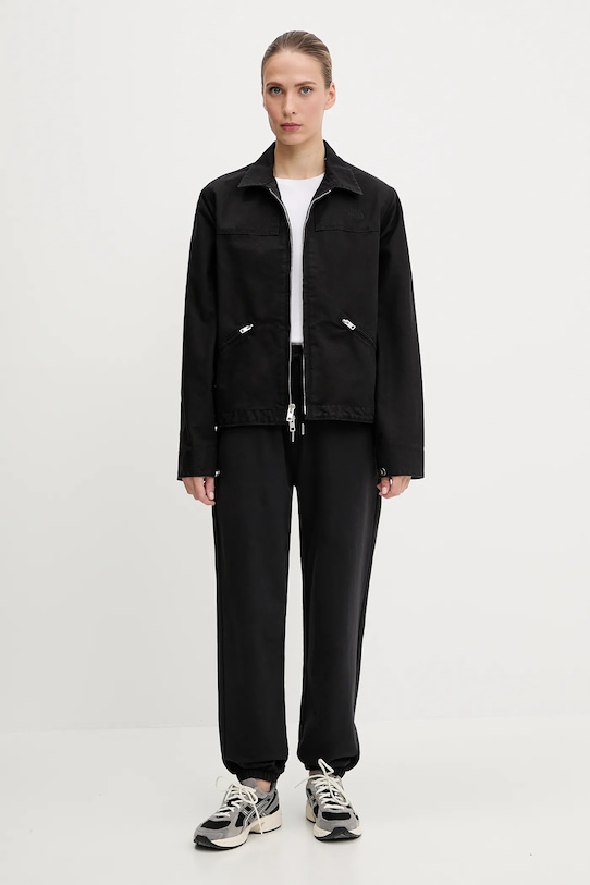 The North Face kurtka bawełniana Cedar Canvas Work NF0A8B99JK31 czarny SS25