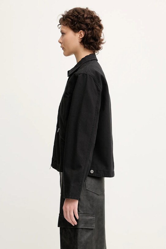 The North Face kurtka bawełniana Cedar Canvas Work NF0A8B99JK31 czarny SS25