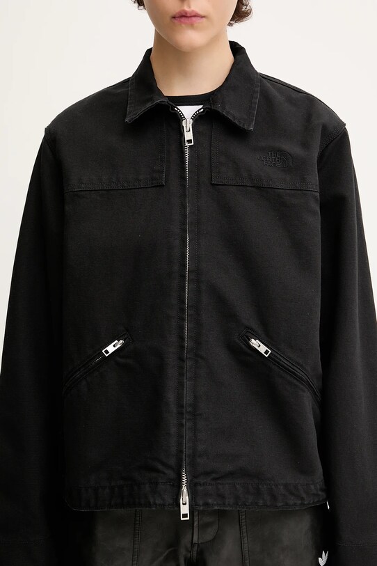 The North Face kurtka bawełniana Cedar Canvas Work czarny NF0A8B99JK31