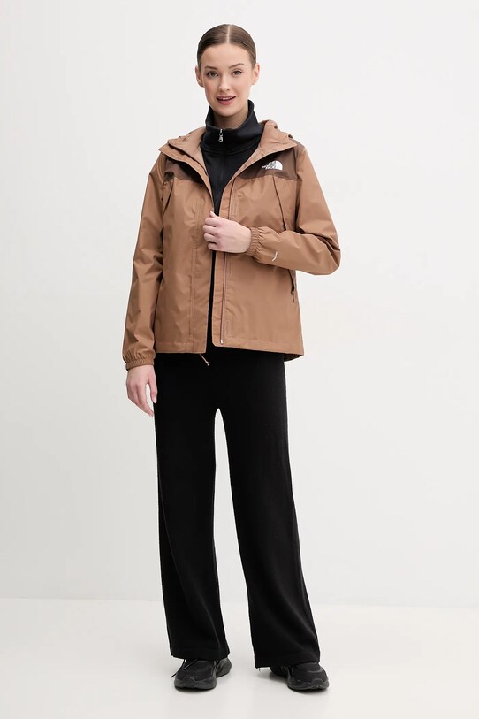 The North Face kurtka Antora Rain NF0A8BKD5K21 brązowy SS25