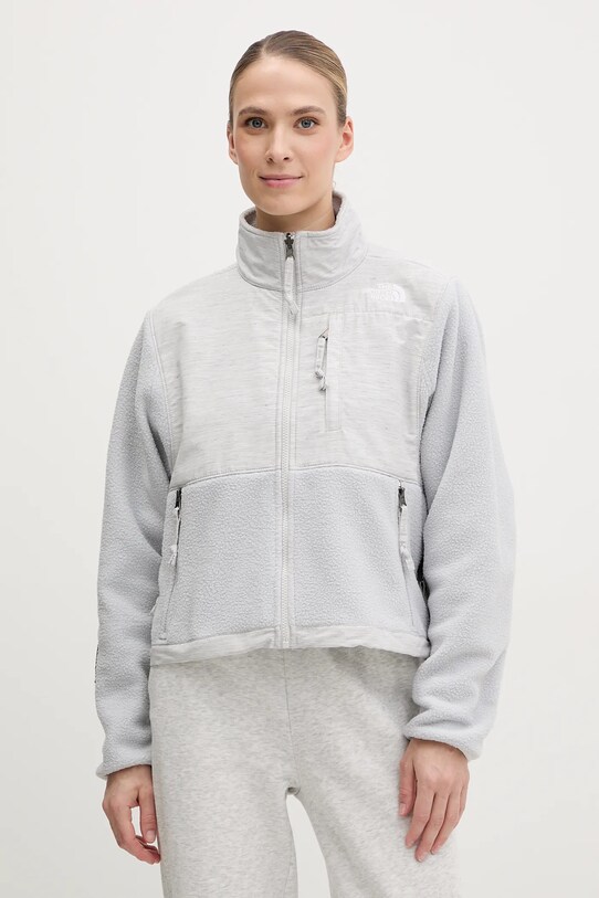 The North Face geacă Regrind Denali necaptusit gri NF0A8B8DLE71