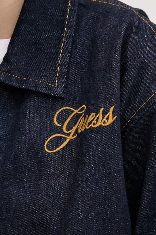 Džínová bunda Guess Originals W5RG44.D4XY0 námořnická modř