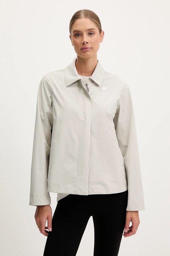 Bunda K-Way bez podšívky šedá K61338W