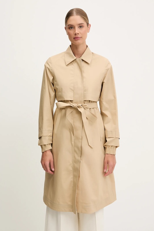 K-Way płaszcz bez kaptura beżowy K7132RW