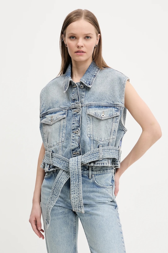 Jeans brezrokavnik Hugo Blue Brez kapuce modra 50537493