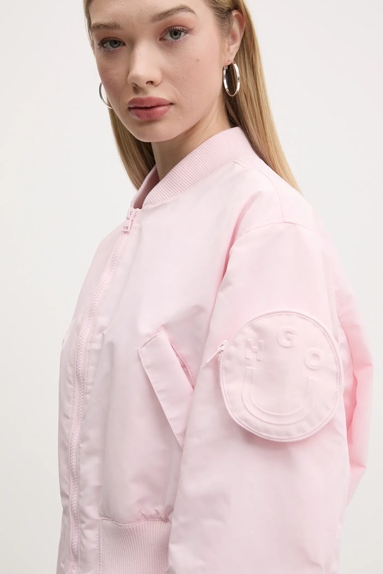 Hugo Blue kurtka bomber różowy 50542360