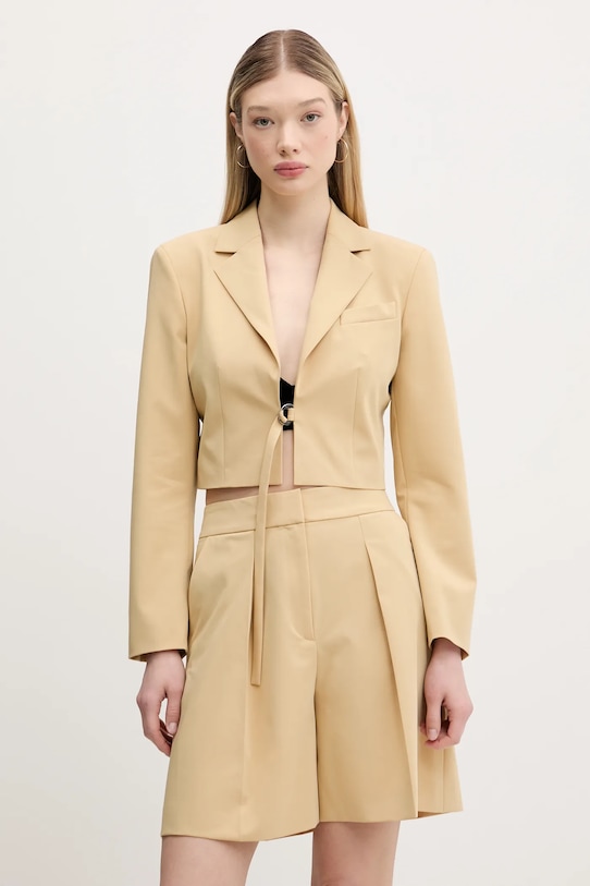 HUGO marynarka tkanina beżowy 50537589