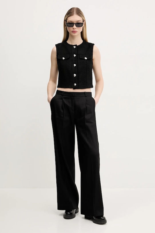 HUGO vestă 50537604 negru SS25