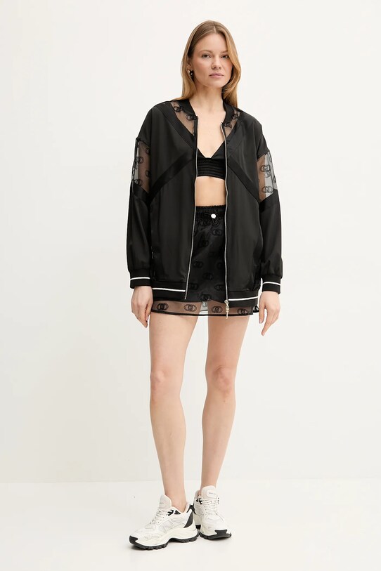 Μπουφάν bomber Liu Jo TA5200.TS922 μαύρο SS25