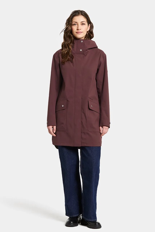 Didriksons kurtka GWEN 505683 bordowy AW25