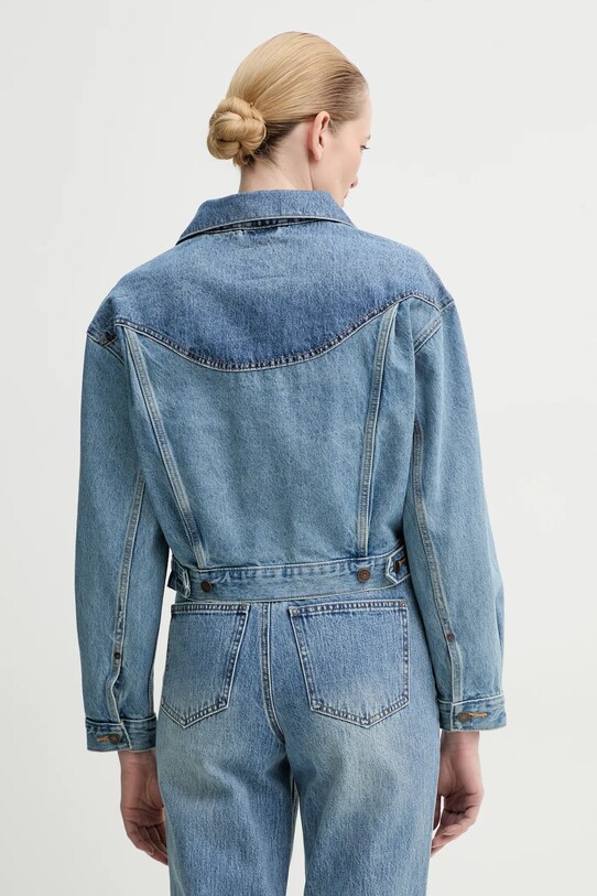 Îmbrăcăminte Levi's geaca SHRUNKEN 90S TRCKR WSTRN 001WO albastru