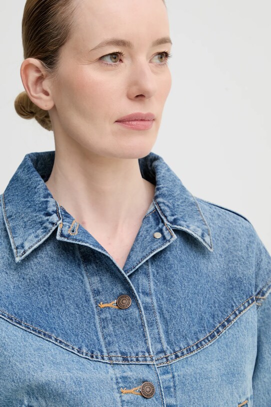 Levi's geaca SHRUNKEN 90S TRCKR WSTRN albastru 001WO