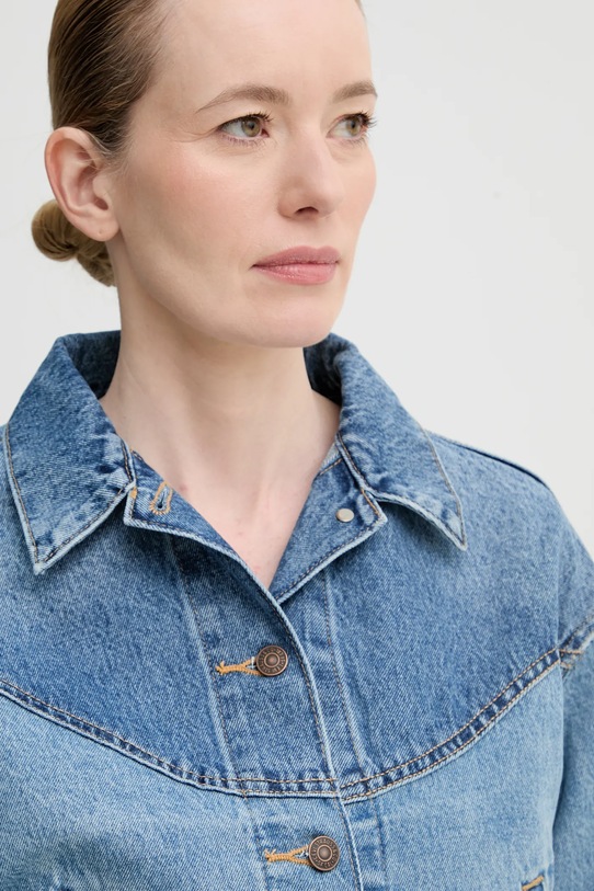 Levi's rövid kabát SHRUNKEN 90S TRCKR WSTRN kék 001WO