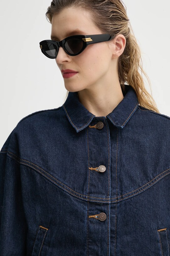 Levi's geaca SHRUNKEN 90S TRCKR WSTRN bleumarin 001WO