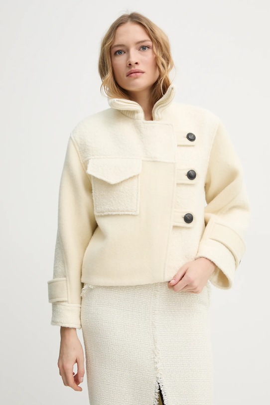 Vlněná bunda BA&SH DORA béžová 1E25DORA