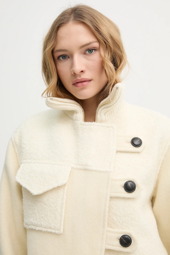 Vlněná bunda BA&SH DORA 1E25DORA béžová