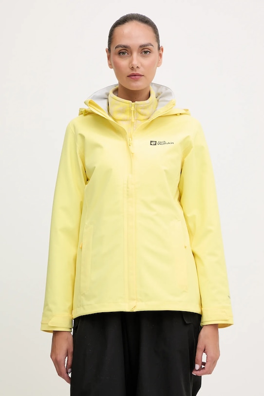 Turistická bunda Jack Wolfskin Trailtime 2L nezateplené žltá A63902