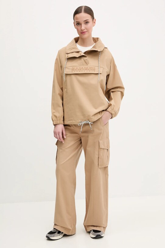 Bunda Napapijri Rainforest NP0A4IKZN1Q1 hnedá SS25