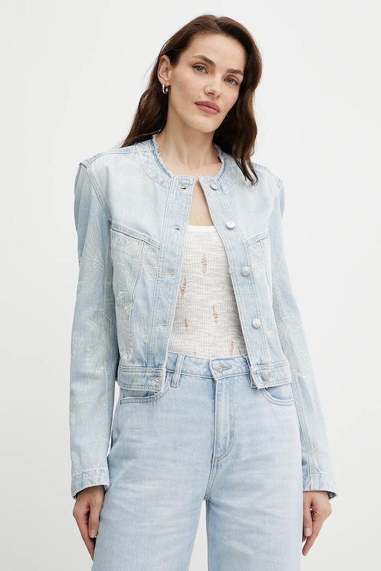 Džínová bunda BOSS Orange nezateplené modrá 50534203