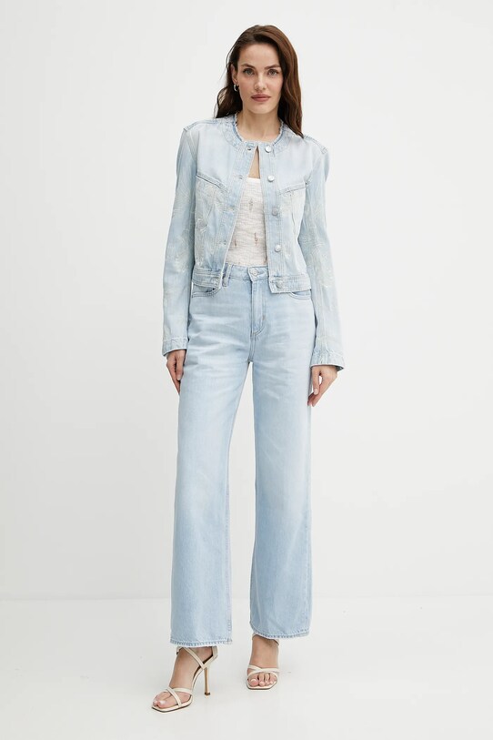 BOSS Orange kurtka jeansowa 50534203 niebieski SS25
