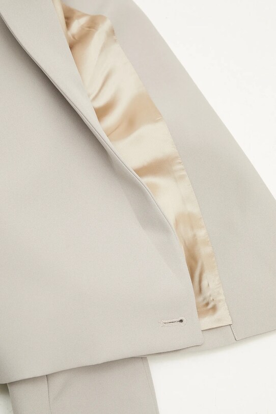 Піджак Coperni Hybrid Cropped Tailored COPV74F3004 бежевий