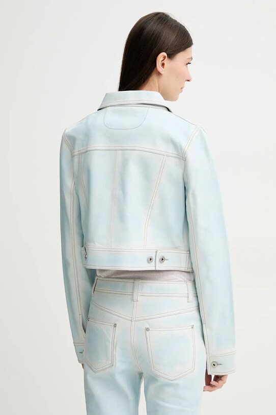 Одяг Шкіряна куртка Stand Studio Calliope 66425.7860 блакитний