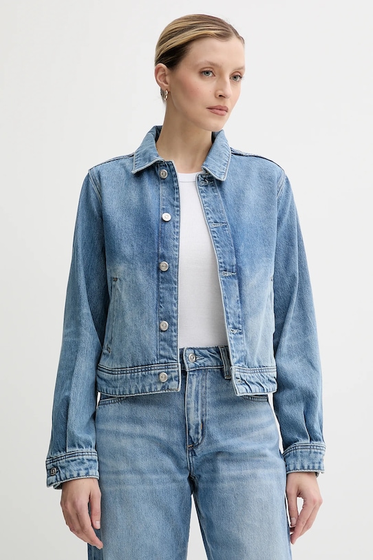 BOSS geacă jeans necaptusit albastru 50538612